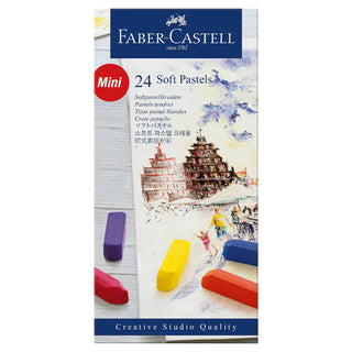 Soft pastels, cardboard wallet of 24