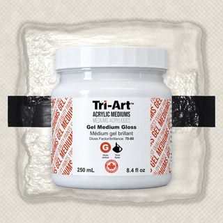 Tri-Art Gel Medium Gloss 250ml pot de milieu acrylique